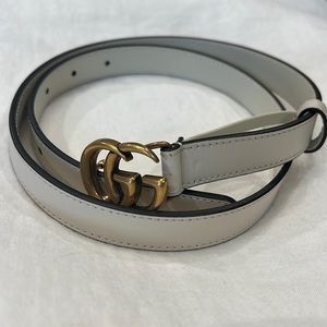 Pristine Condition - Gucci Authentic Belt - White - Size 80